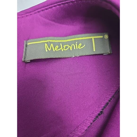 Purple Black Lace Contrast A-line Dress Womens Bust 32 In (XS) Unique Gothic - Picture 3 of 8